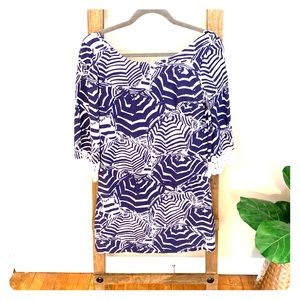Lilly Pulitzer print dress with lace trim
